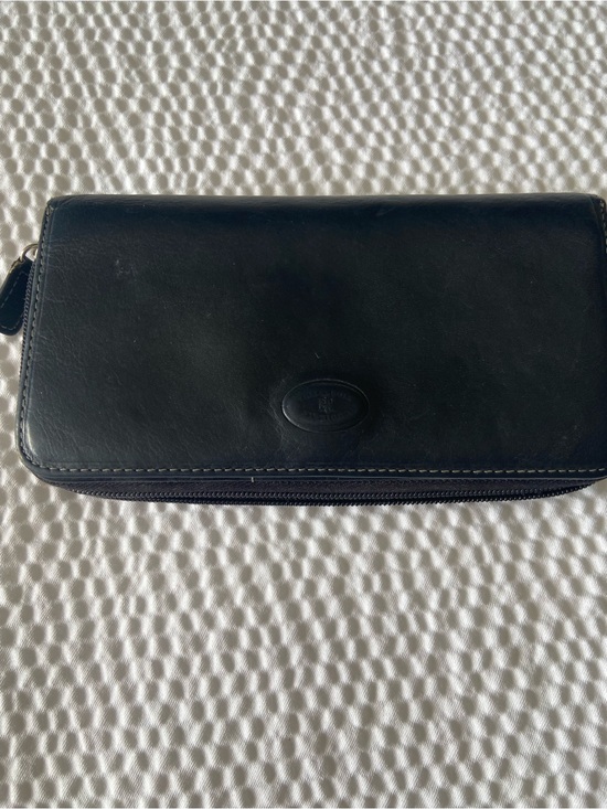 Cuoieria Fiorentina Accessories - Cuoieria Fiorentina Black Genuine Leather Accessories Wallet